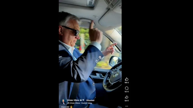 Feljelentették Orbán Viktort, mert elengedte a kormányt vezetés közben