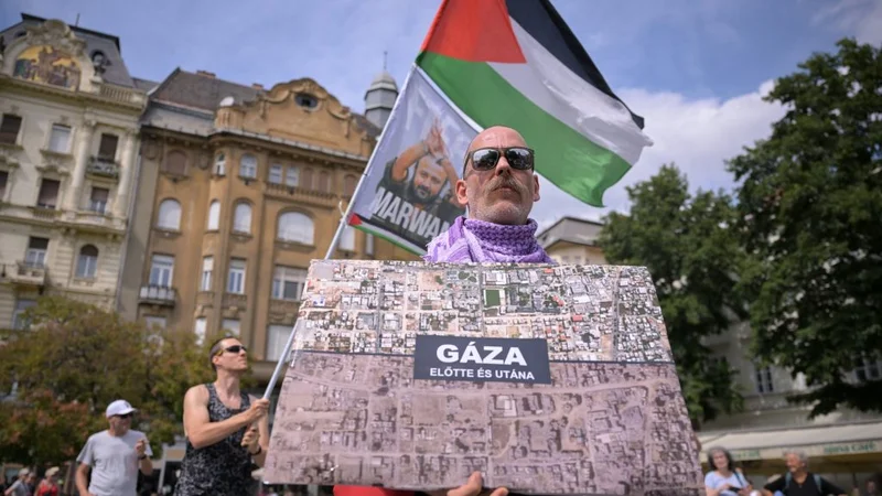 Palesztinpárti tüntetést tartottak Budapesten